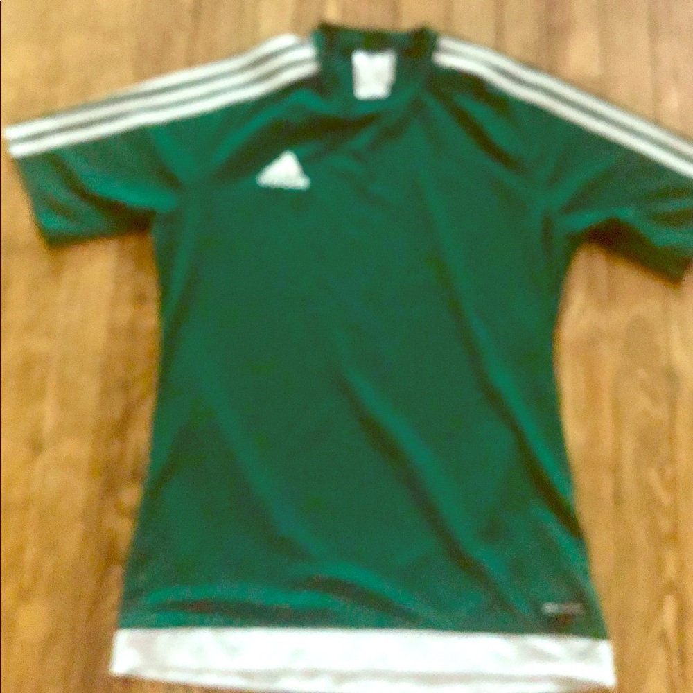 Adidas Boys Tee dark green